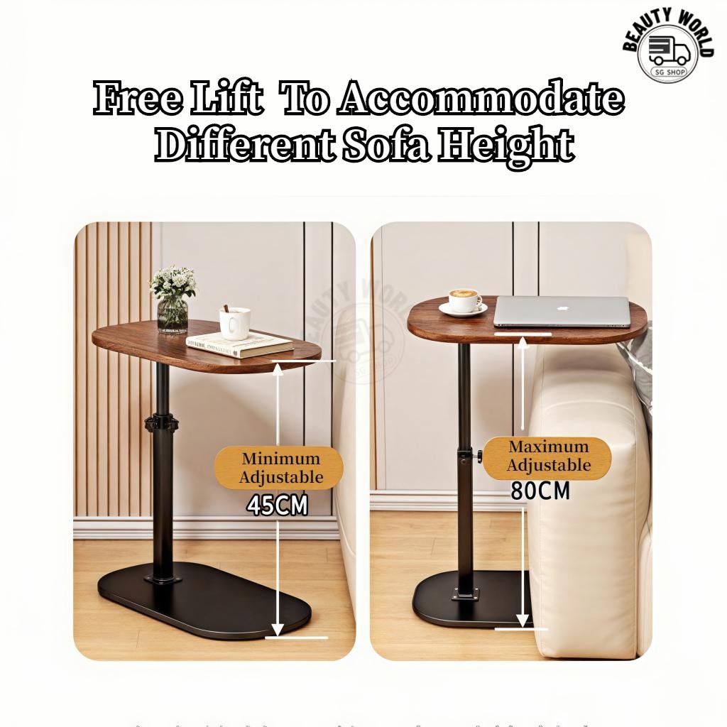 [SG Seller]Sofa side severe beds table simple tea table adjustable ...