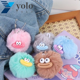 YOLO Funny Clown Keychain, Cartoon Plushies Sausage Mouth Keyring, Cute ...