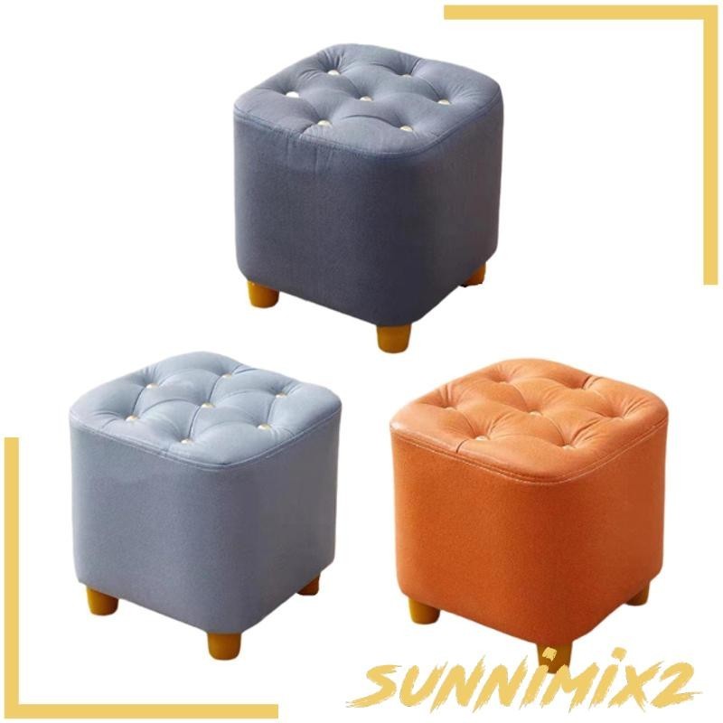 [Sunnimix2] Small Footstool Ottoman Stool Anti Slip Padded Seat