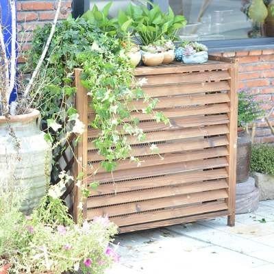 New Anti-Corrosion Wood Air Conditioner Outdoor Unit Storage Rack ...