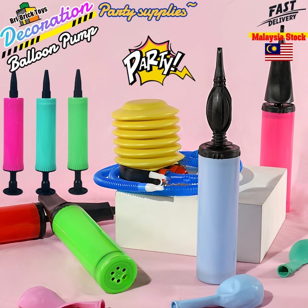 🔥Ready Stock🔥Portable Balloon Pump Handheld Air Pumps Inflator Quick ...