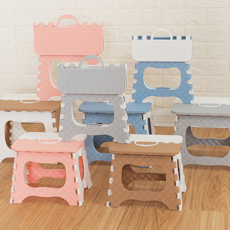 Foldable Stool Seat Portable Chair Camping Fishing Folding Stackable ...