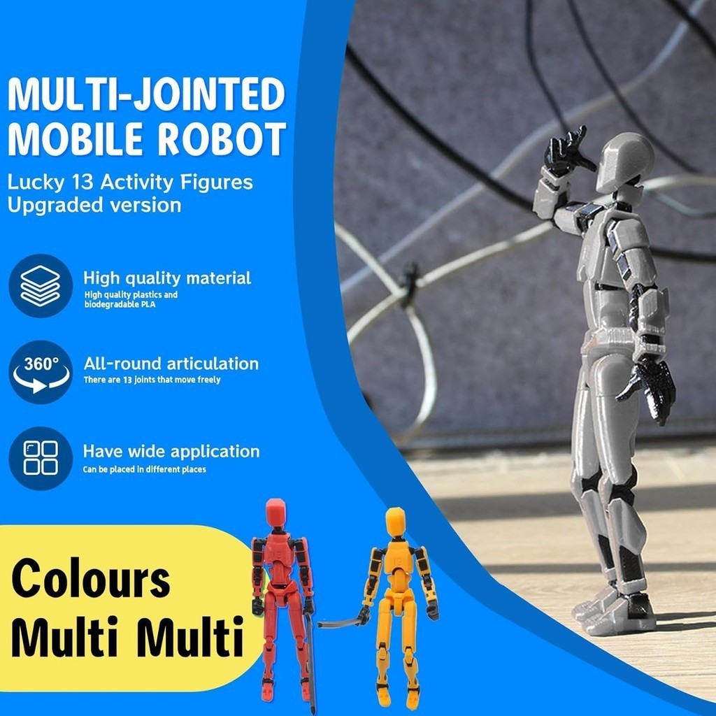 MerryXD Titan 13 Action Figure,Assembly Completed Dummy 13 Action