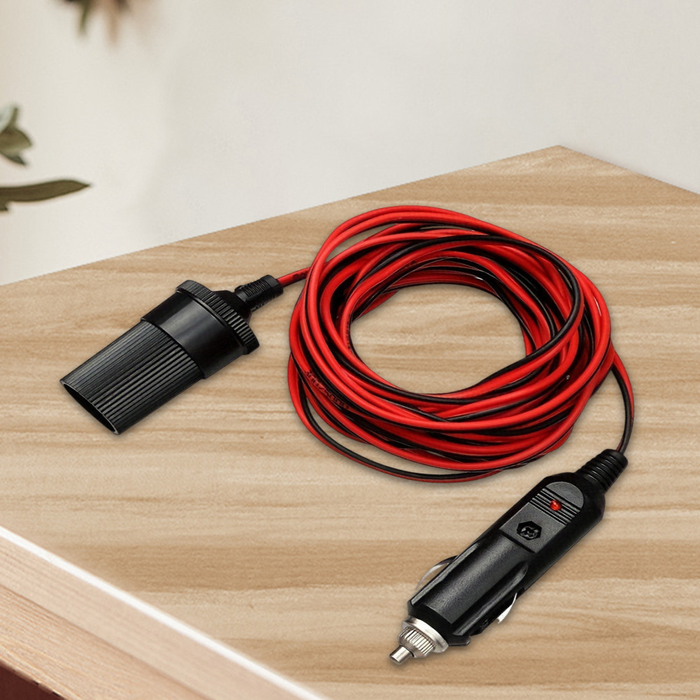 2M/5M Car Extension Cable 12/24V 10A Car Socket Power Adapter | Shopee ...
