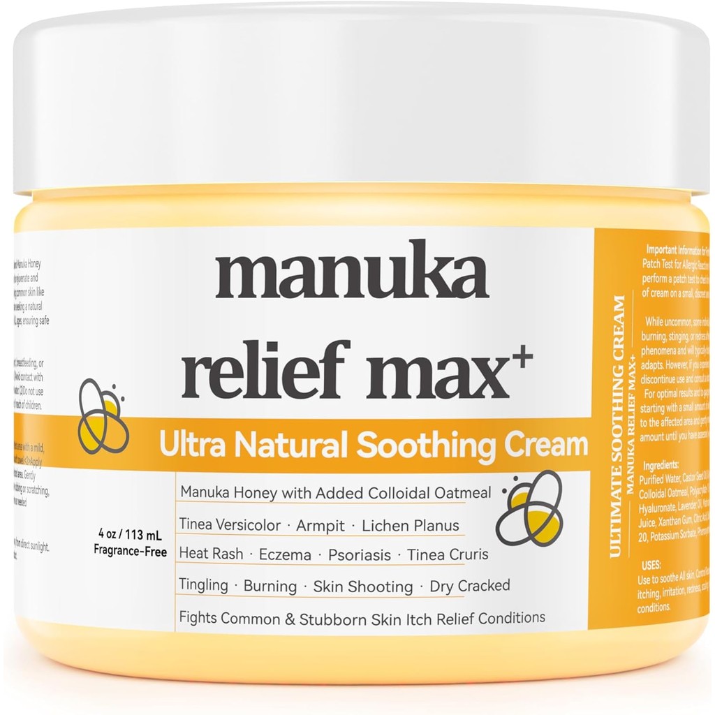 Max Strength Treat Natural Organic Manuka Honey Cream Ointment ...