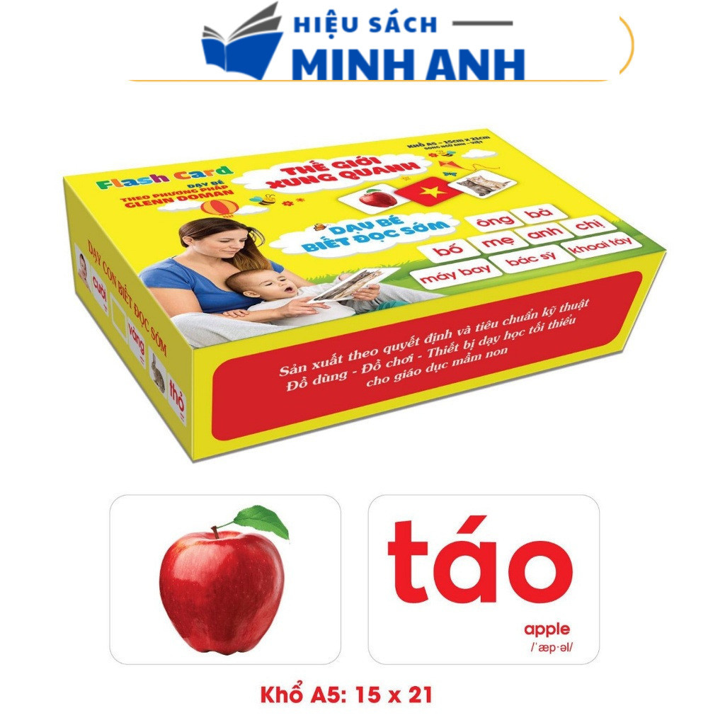 Viet Ha World Around Smart Flashcard Set A5 Size (Yellow Cover ...