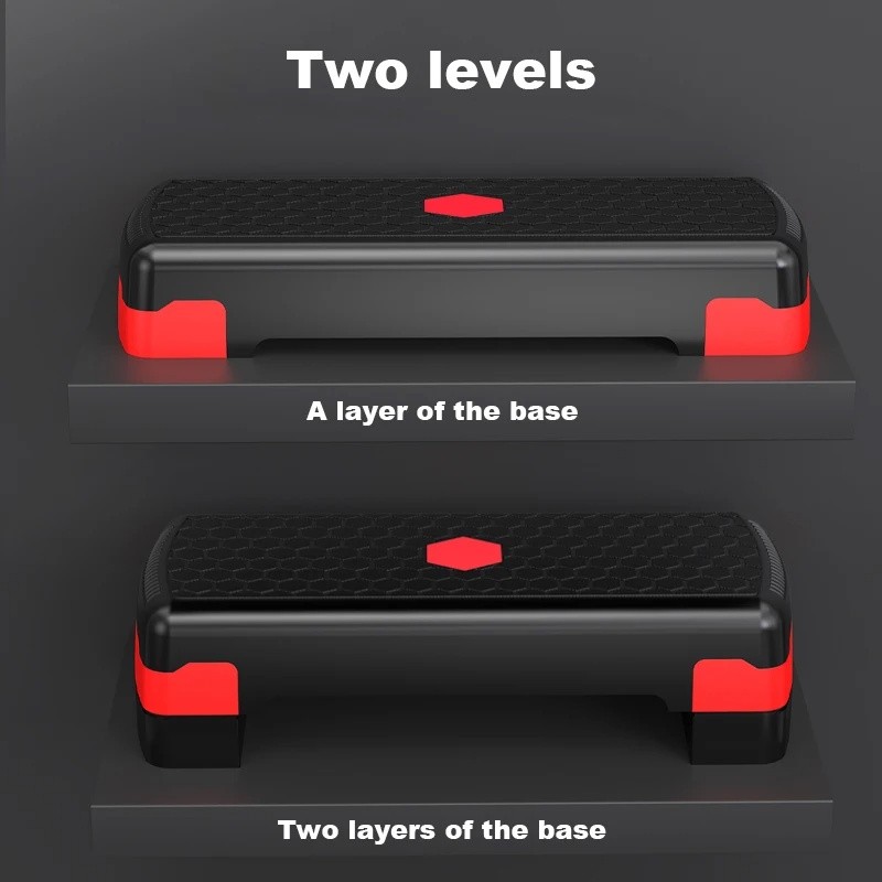 【SG STOCK】Adjustable Aerobic Step Board Wide Surface Stepper Exercise ...