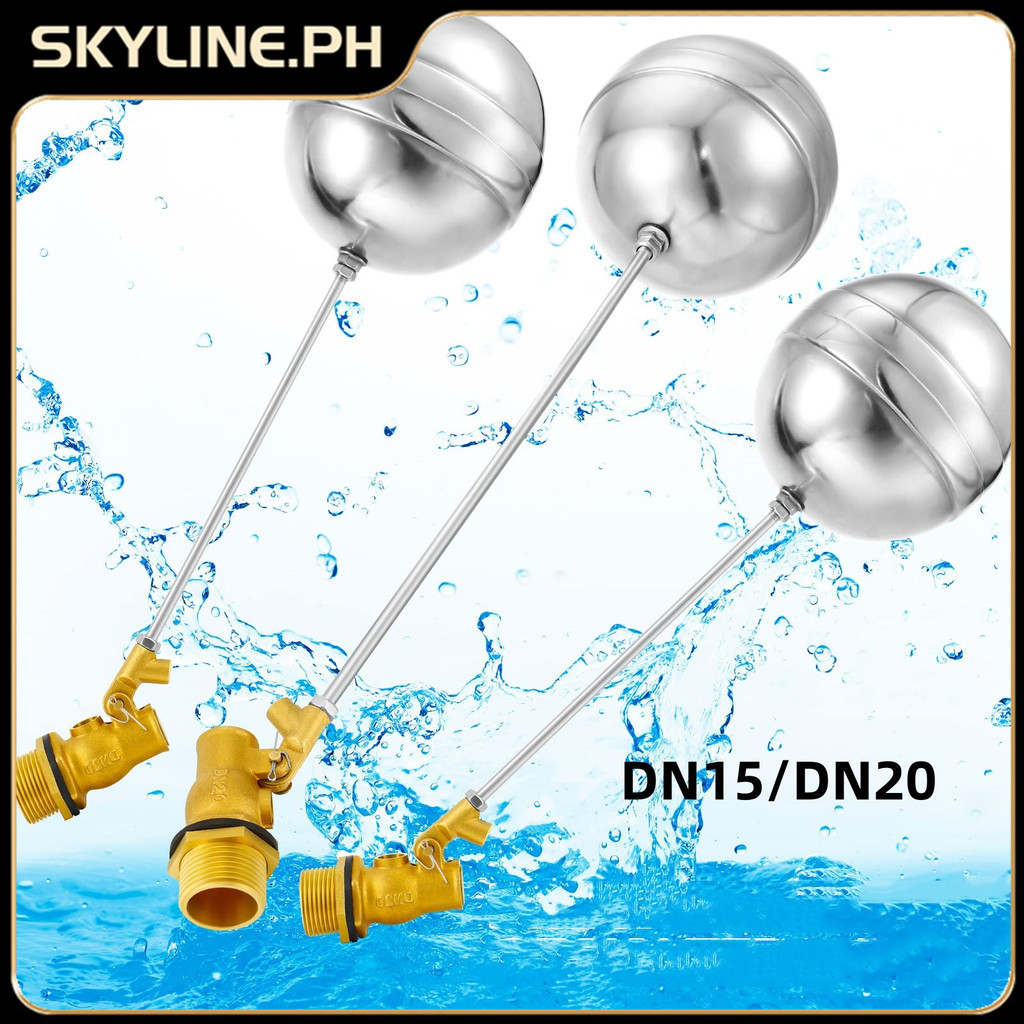 1/2" Stainless Steel Float Ball Valve, Water Trough Float Valve, DN15