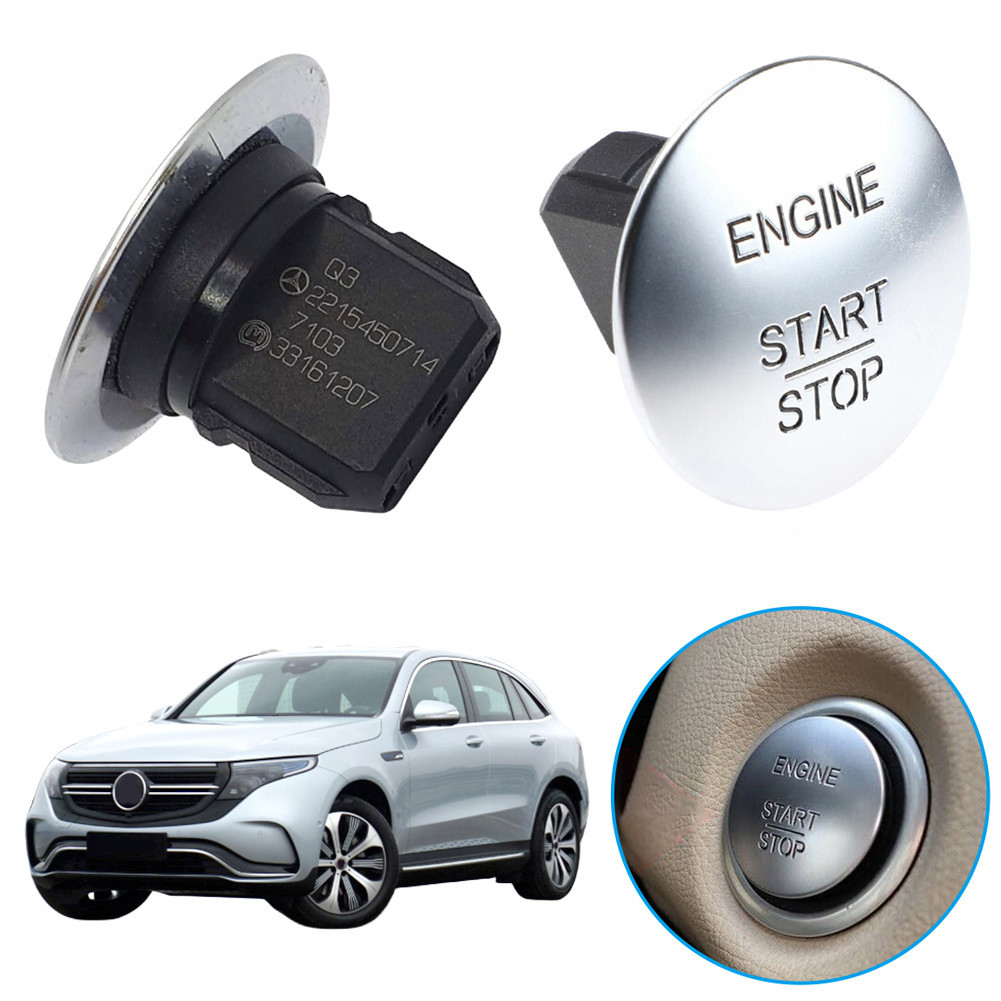 Auto Startknopf-Abdeckung Aus Metall – Universal Für Die Meisten Fahrzeuge, Mit Dämmung, In Gunmetal Gray