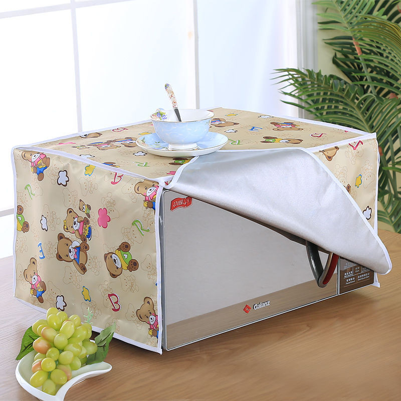 Microwave Oven Dust Cover, Dustproof Oil Proof Machine Protector Cute Pattern Decorative Kitchen Appliance Cover Decor Nordic Style Simple Parts, 13.8