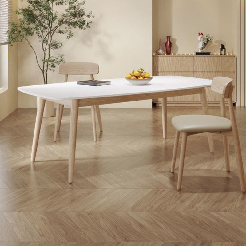 Sintered Stone Solid Wood Nordic Dining Table Kitchen Table And Chair ...