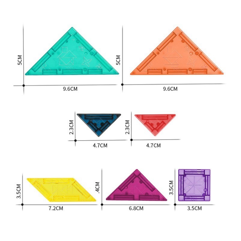 Magnetic 3D Tangram Puzzle | Early Learning Toy for kids | 7Pcs ...