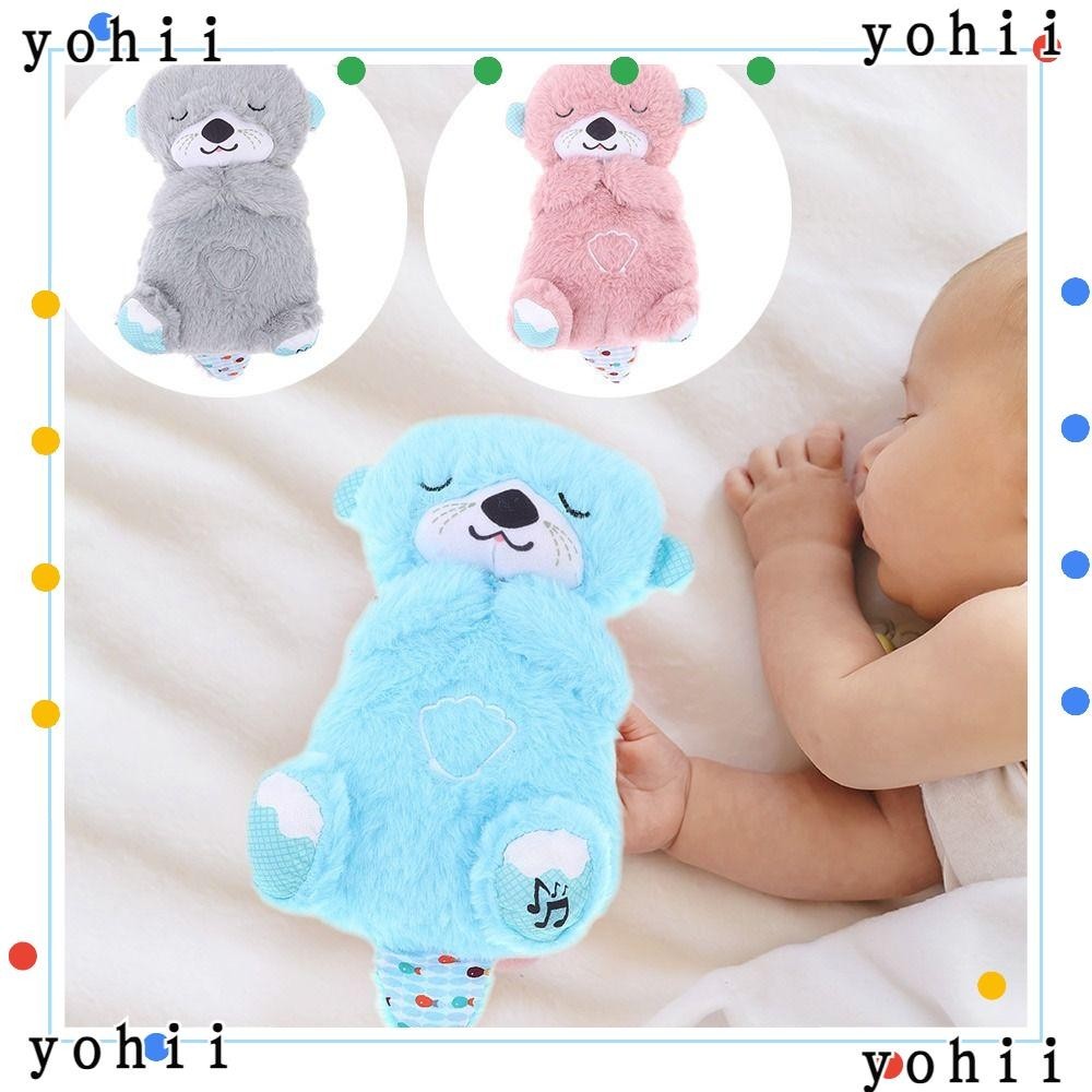 YOHII Soothing Sleeping Otter Toy, Plush with Music Sleep and Playmate