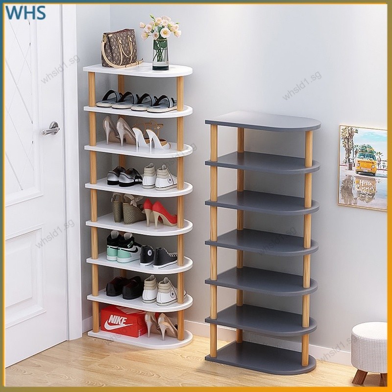 Shoe rack shoe bench simple shoe cabinet multilayer household doorway ...