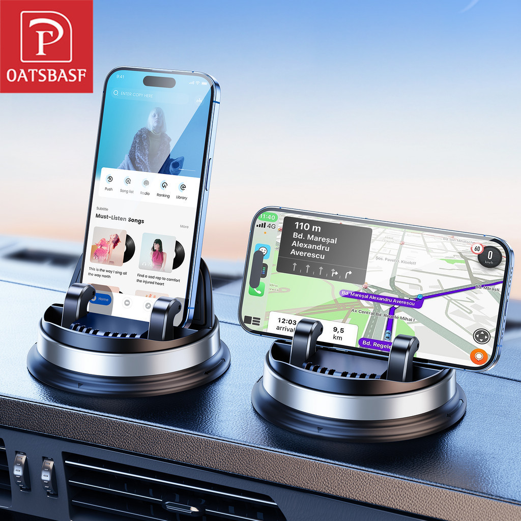 Oatsbasf Auto-Clanp Phone Support Holder Car Phone Holder 360° Rotation ...