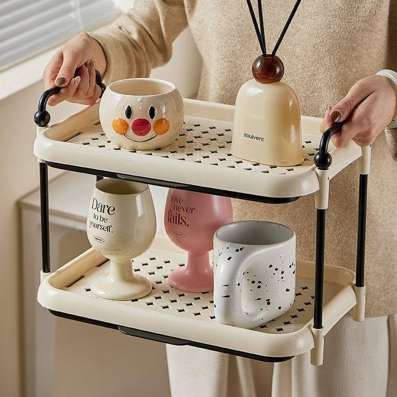 Cup storage rack, tabletop water cup storage rack, sideboard cabinet ...