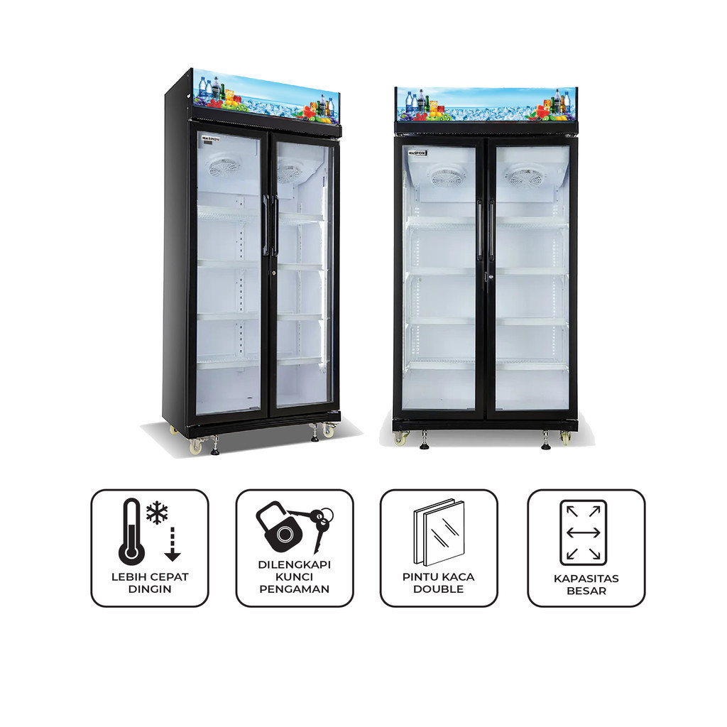 Maspion Lemari Pendingin Showcase 600 Liter USG-600 - Gambar 2