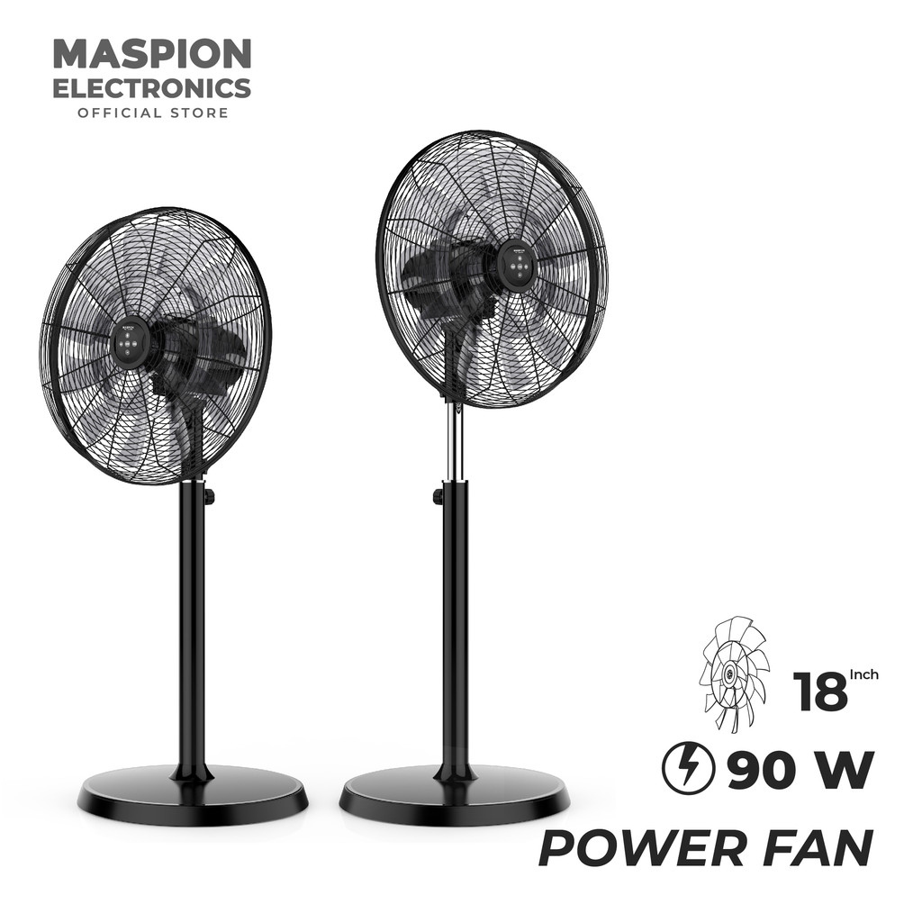 Maspion Power Stand Fan Kipas Angin Berdiri 18 Inch PW-1819 RC - Gambar 2