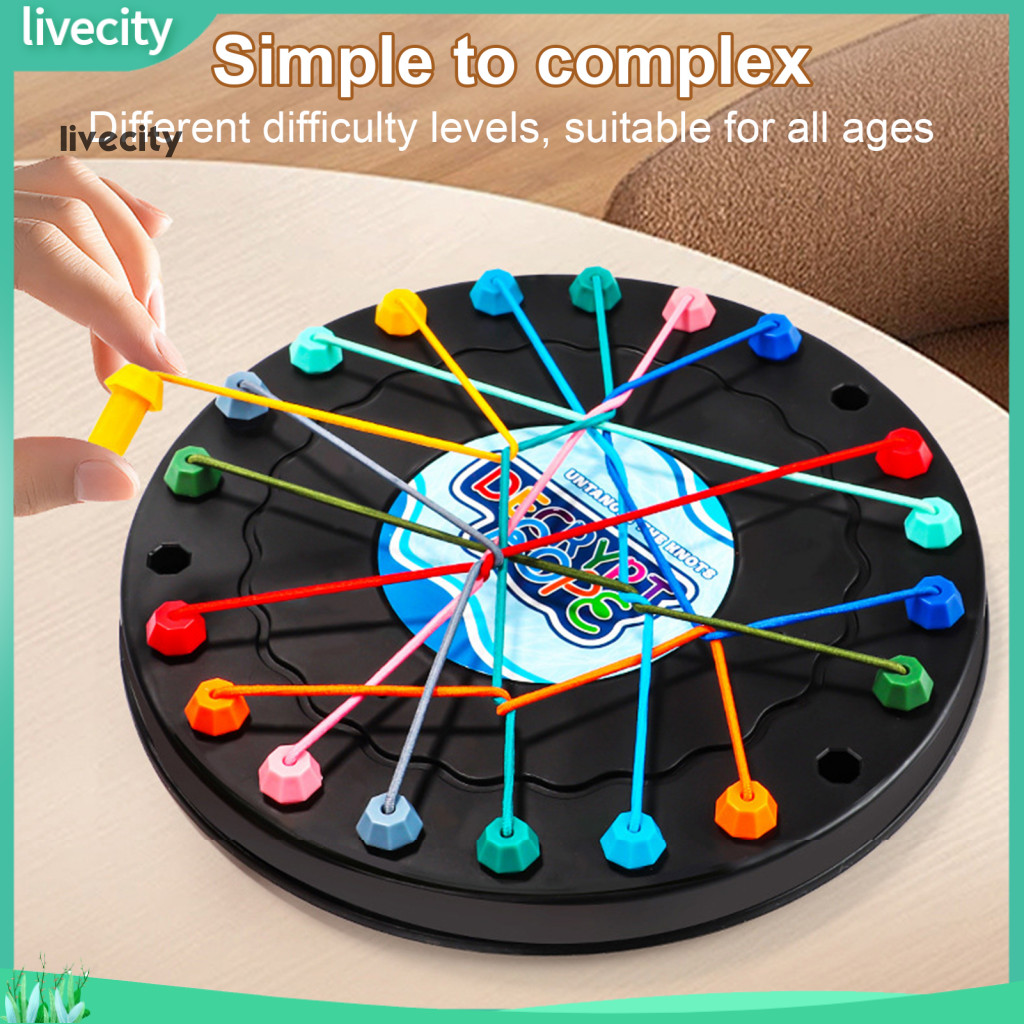 livecity| Logic Thinking Training Rope Game Brain Teaser Rope Game ...