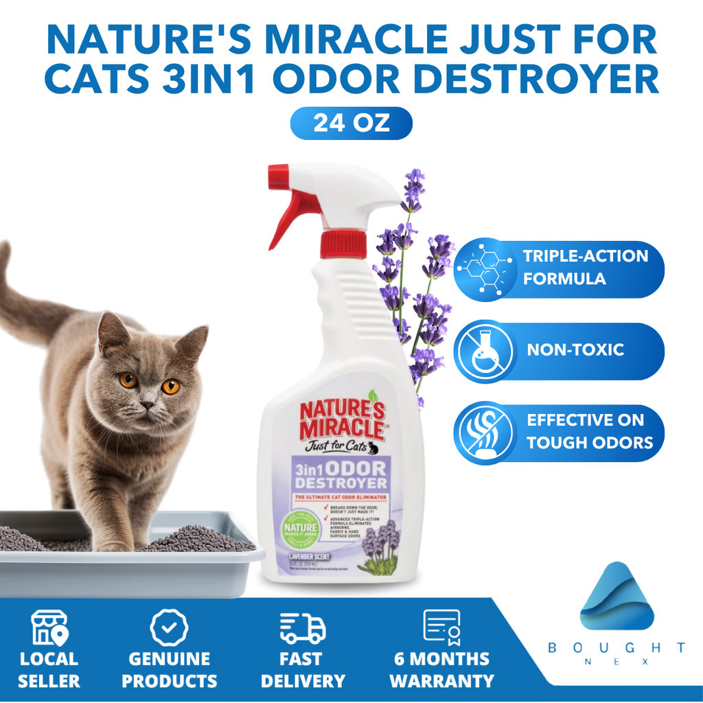 Nature's Miracle Just For Cats 3in1 Odor Destroyer Lavender 24oz ...