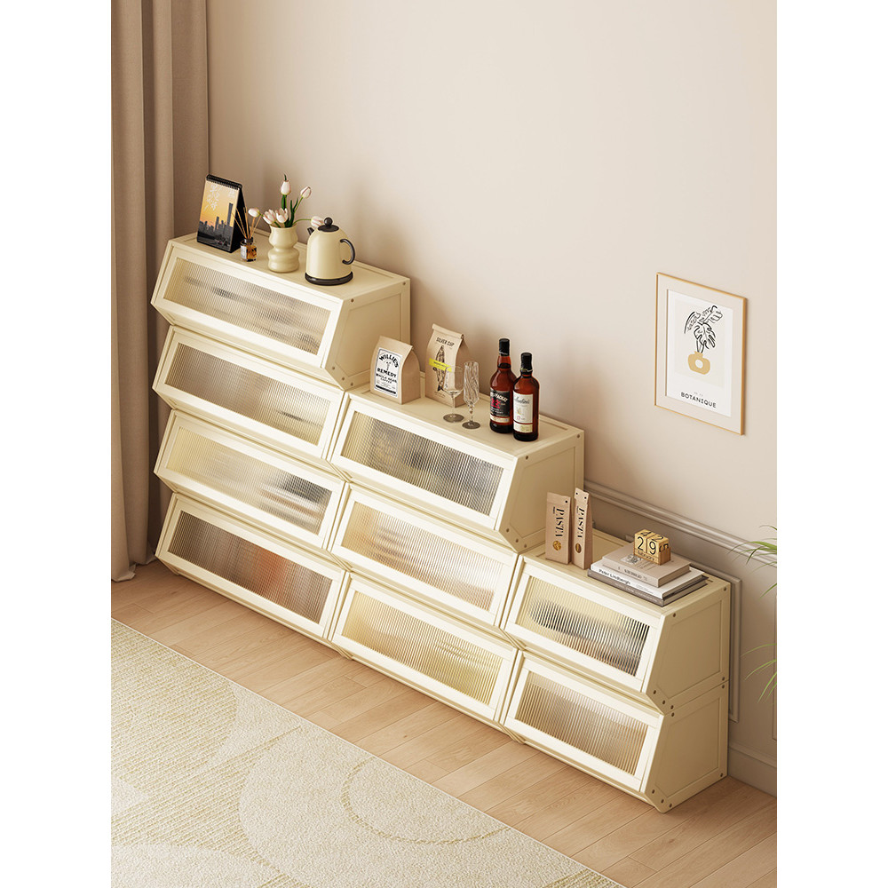 Living Room Display Cabinet Home Non-Solid Wood Combination Cabinet ...