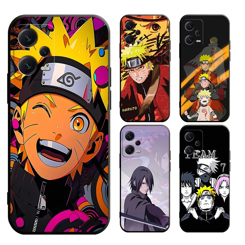 Cokitec Coque Renforcée Shatterproof pour Xiaomi Redmi Note 13 4G Manga Naruto Noir