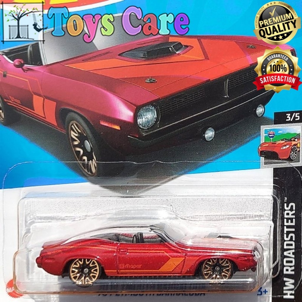 MERAH Hotwheels 70 PLYMOUTH BARRACUDA 2024 Red - FIREBIRD GTX MUSCLE ...