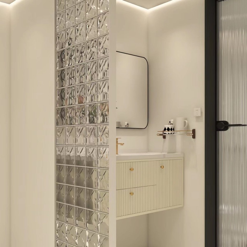 Hollow Glass Block Transparent Square Color Super White Glass Brick ...