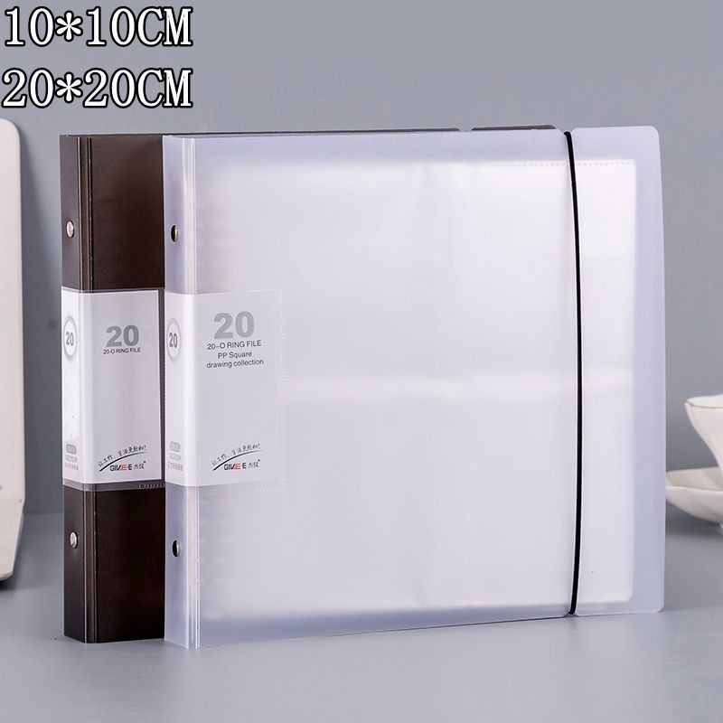 Insert Storage Book Oil Pastel 20 * 20 Square Insert Picture Book ...
