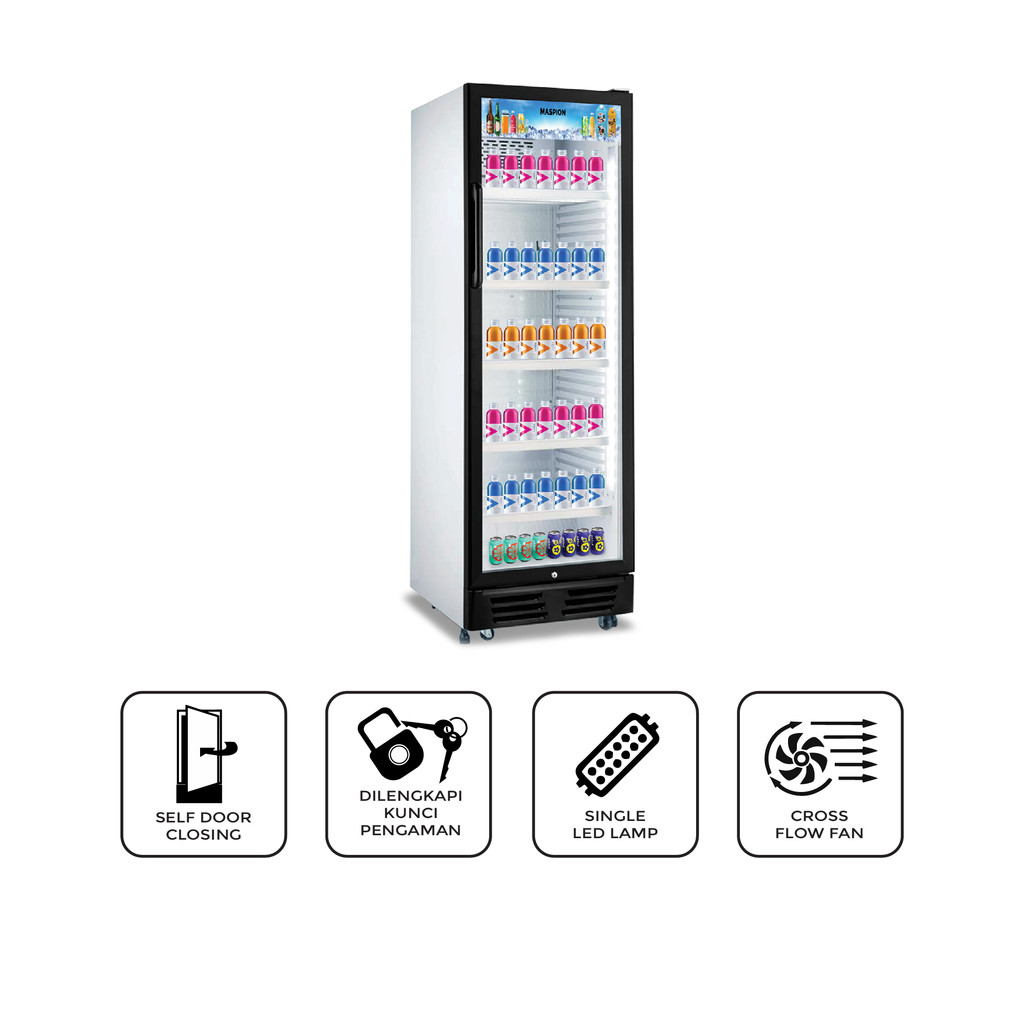 Maspion Lemari Pendingin Showcase 380 Liter MSI-430 - Gambar 3