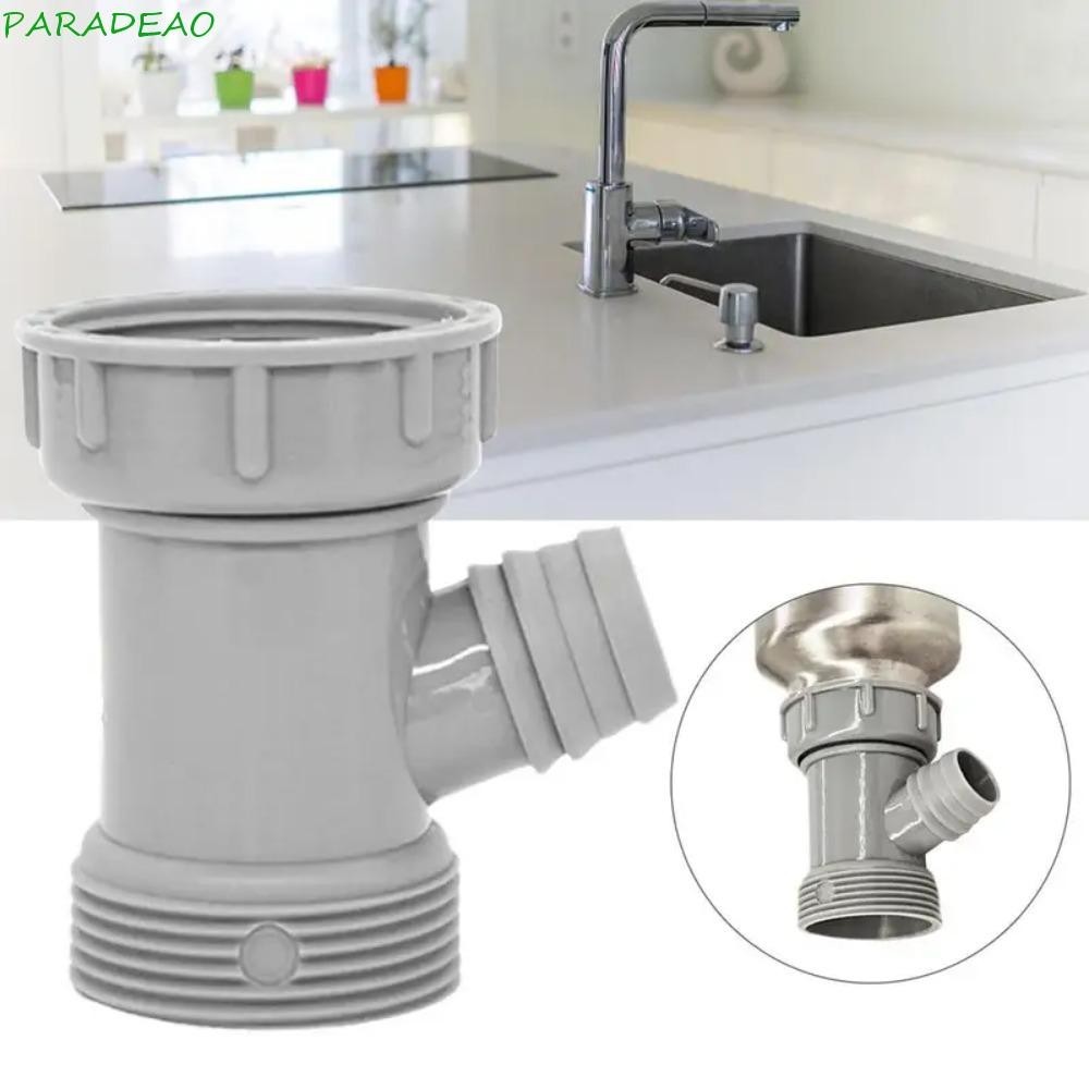 PARADEAO Sink Drainpipe Adapter, Y-shaped Durable Sewer Branch ...
