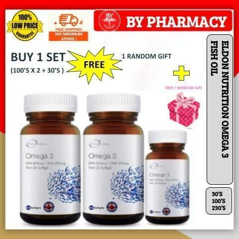 [Exp:2027] Eldon Nutrition Omega-3 1200mg 100's X 2 FOC 30's PROMO PACK ...