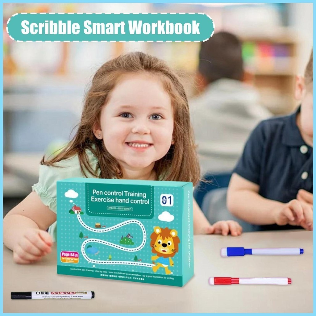 Scribble Smart Workbook Educational Writing Control Training Book ...