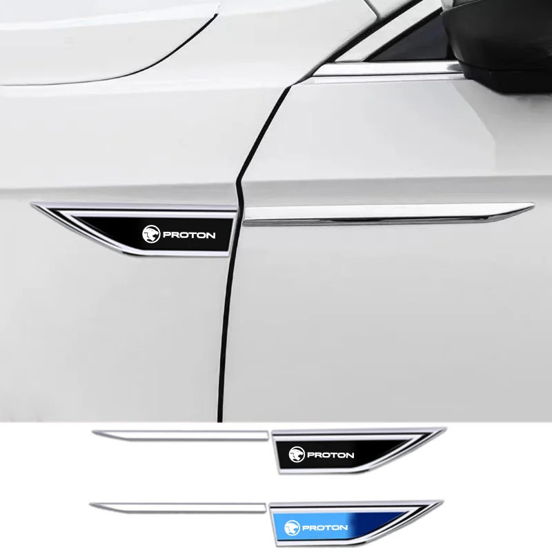 Car Fender Side Blade Stainless Steel Decal Car Body Protective Sticker ...
