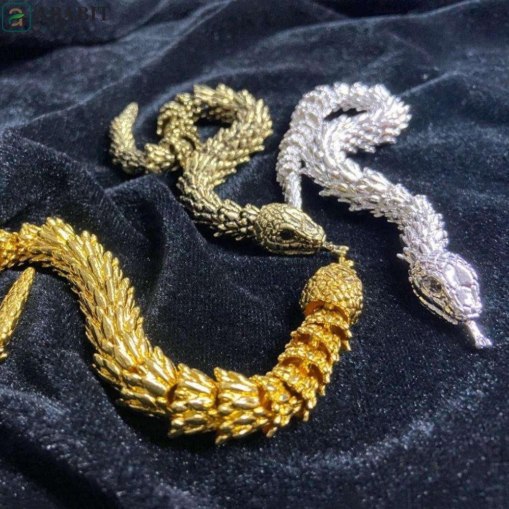 ABABIT Articulated Snake Figurine, 3D Printed Flexible Articulated ...