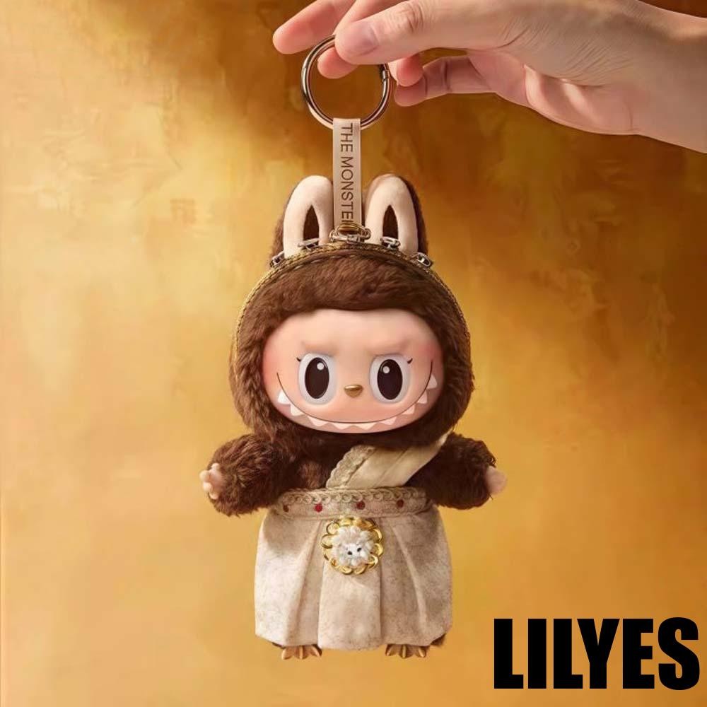 LILYES Thailand Clothing Labubu Plush Doll, Thai Brown Labubu Bag ...