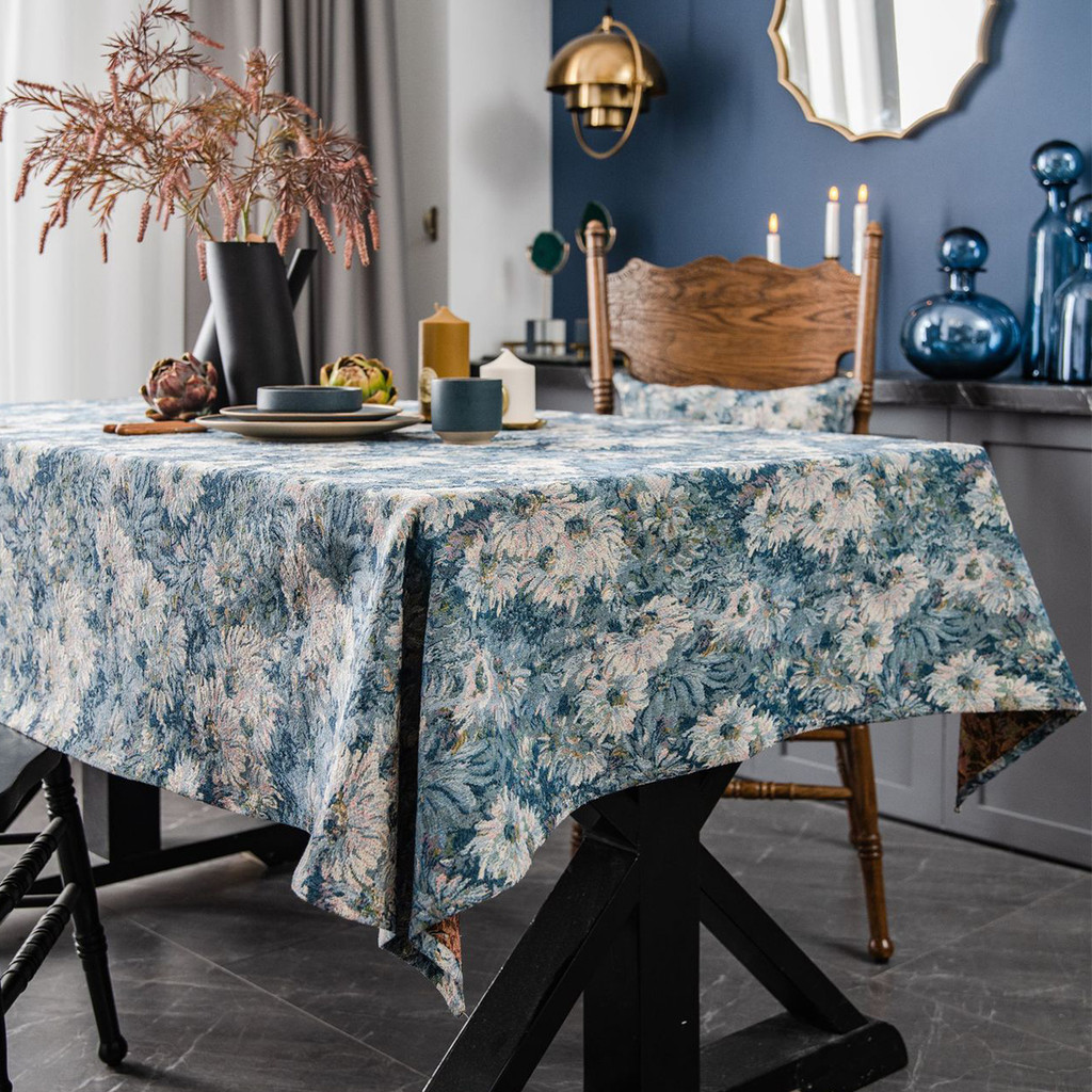 Table Cloth Linen Table Cloth with Colorful Pattern Tablecloths for ...