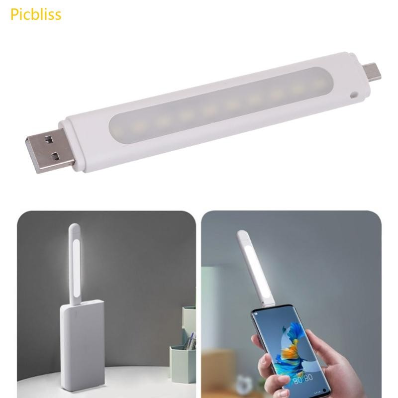 Picbliss Small USB LED Light with Micro USB or Type C Compatibility ...