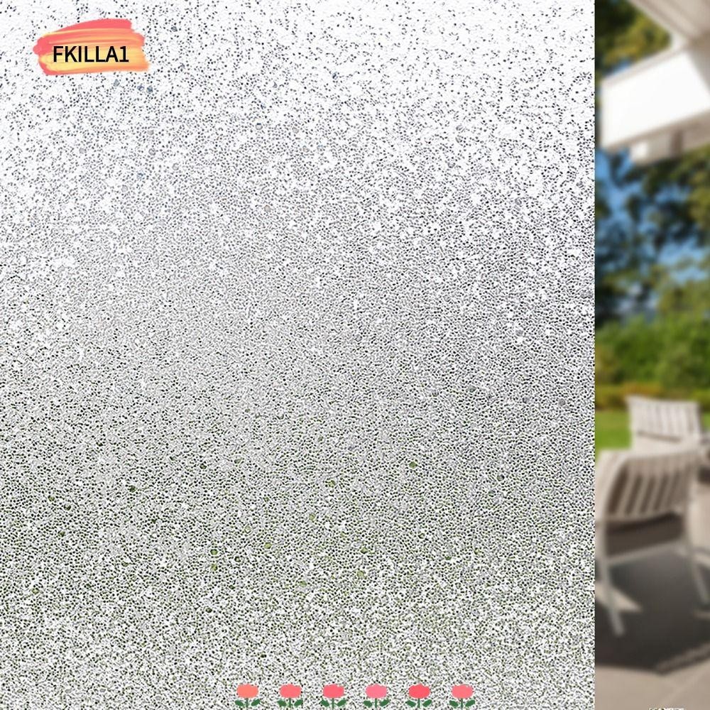 FKILLAONE 1Roll Window Film, Matte Frosted Glass Self-Adhesive Window ...