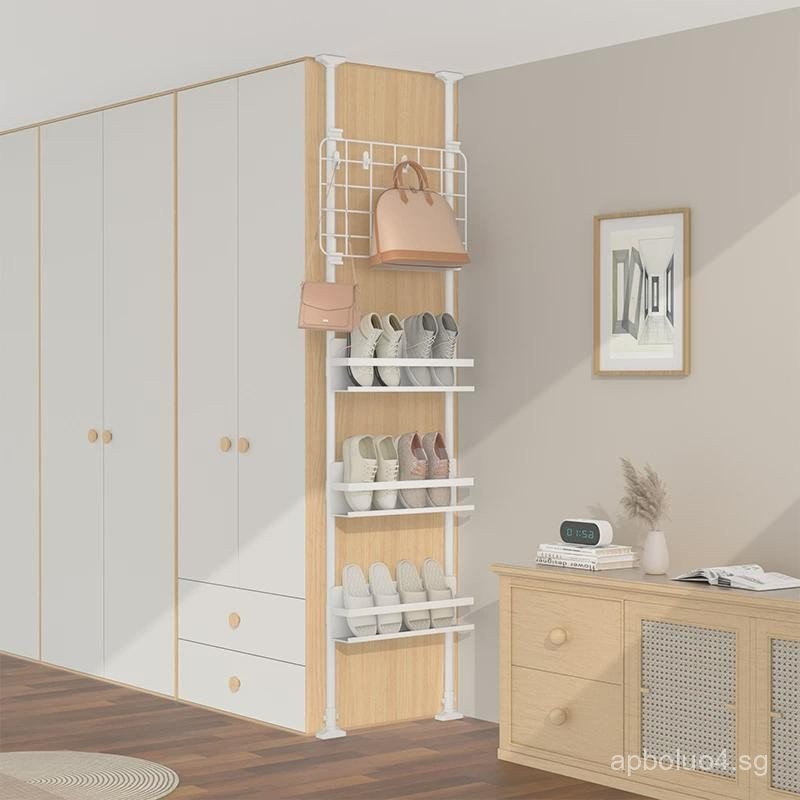 Shoe Rack for Home Indoor Ultra-thin Shoe Cabinet Slanted Narrow Style ...