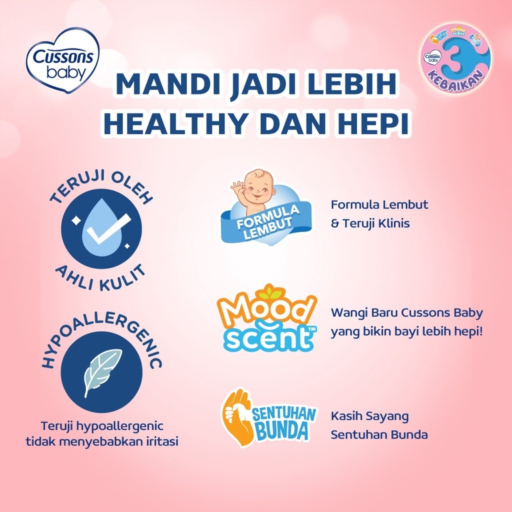Cussons Baby Milk Bath Soft & Smooth - Sabun Mandi Bayi Refill 600 ml / Merah Jingga Official - Gambar 3