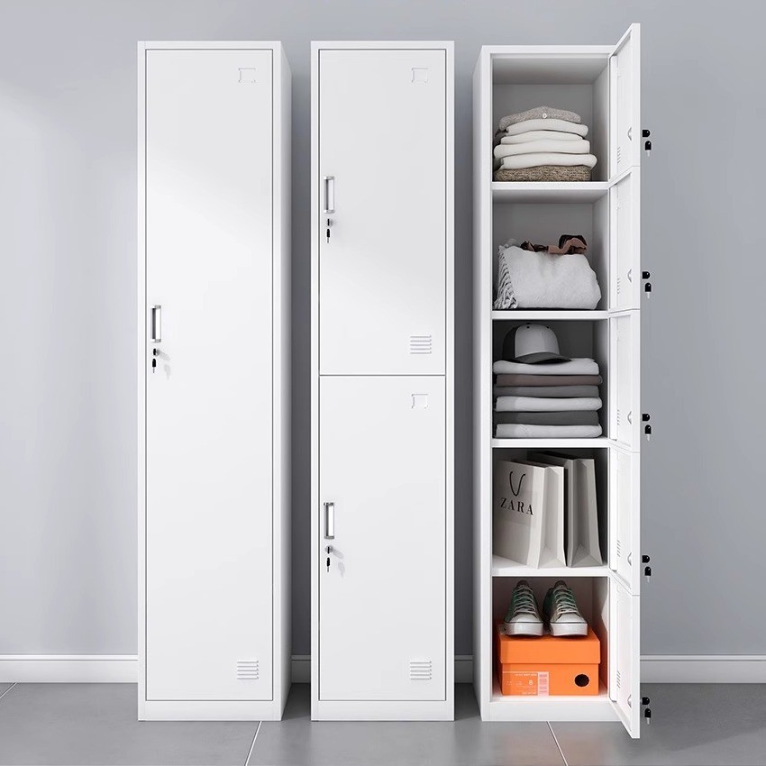 Single Door Locker Iron Cabinet with Lock Employee Storage Cabinet Bag ...
