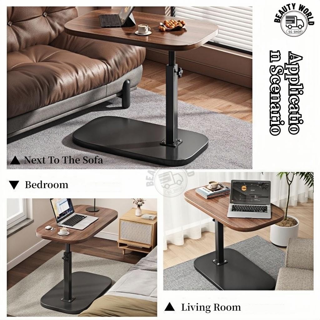 [SG Seller]Sofa side severe beds table simple tea table adjustable ...