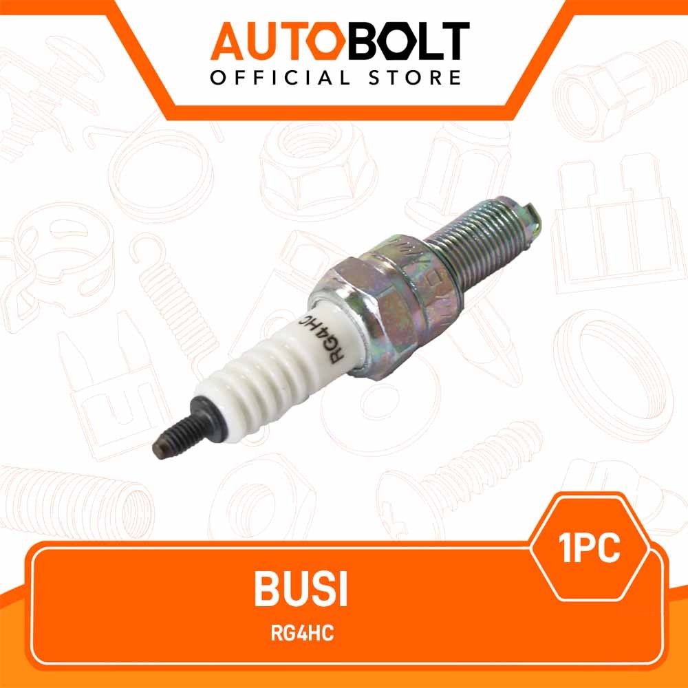 AUTOBOLT Busi Karisma & Beat & Blade & Revo Absolute & CS1 & Megapro & Scoopy & Spacy & Supra X 125 & Vario & Verza & Byson & Jupiter MX & Vixion & Xeon Pengapian Plug Spark RG4