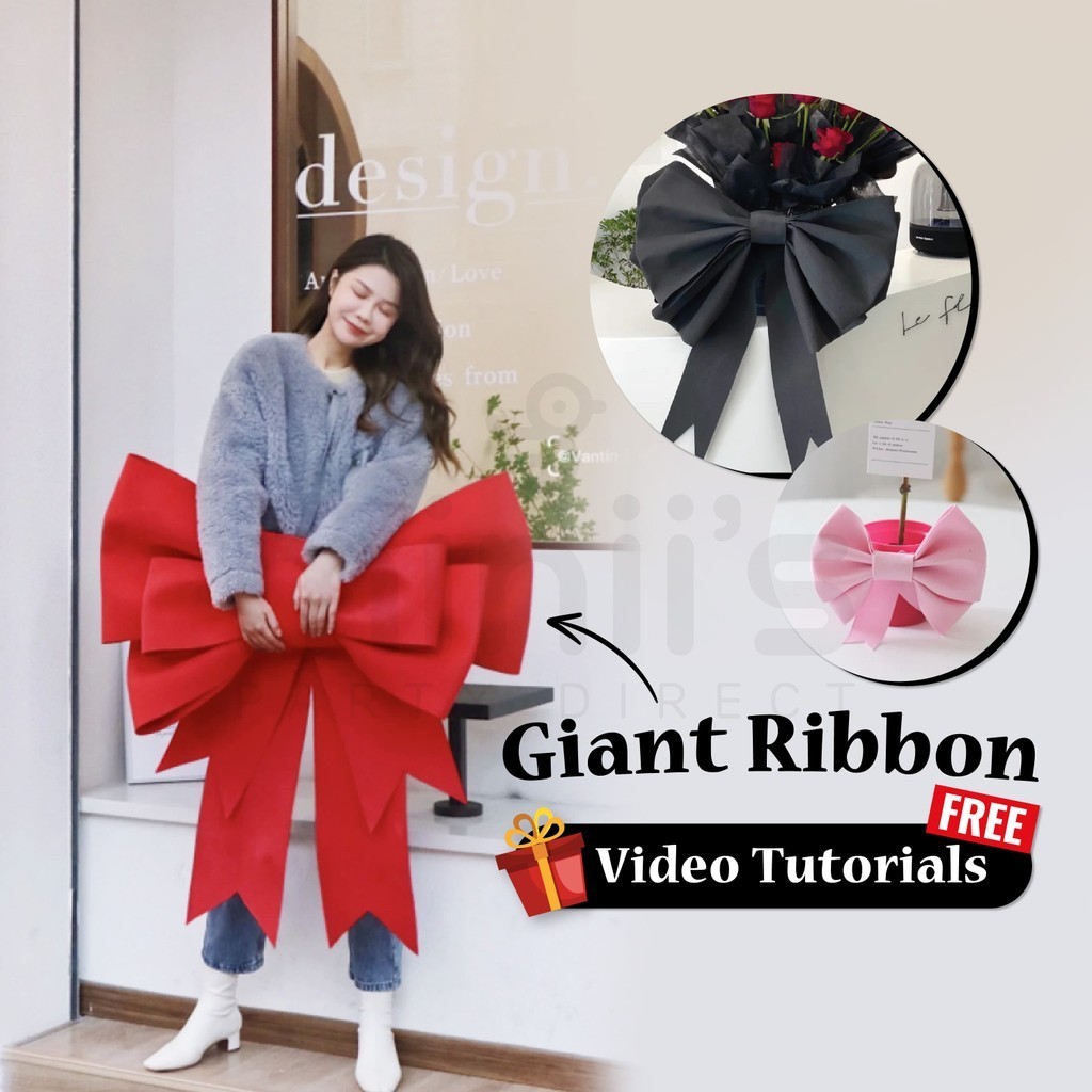 Miniis Giant Bow Ribbon DIY Instagram Super Big Ribbon Bow for Party ...