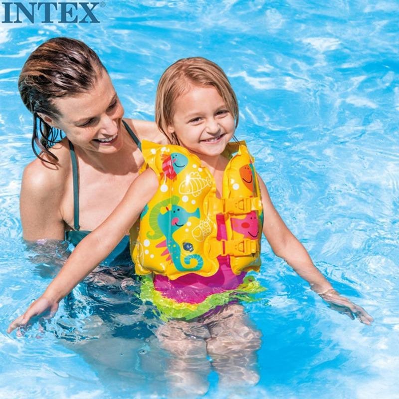 UMI Intex 59661Tropical Buddies Inflatable Kid Baby Swim Vest Float ...