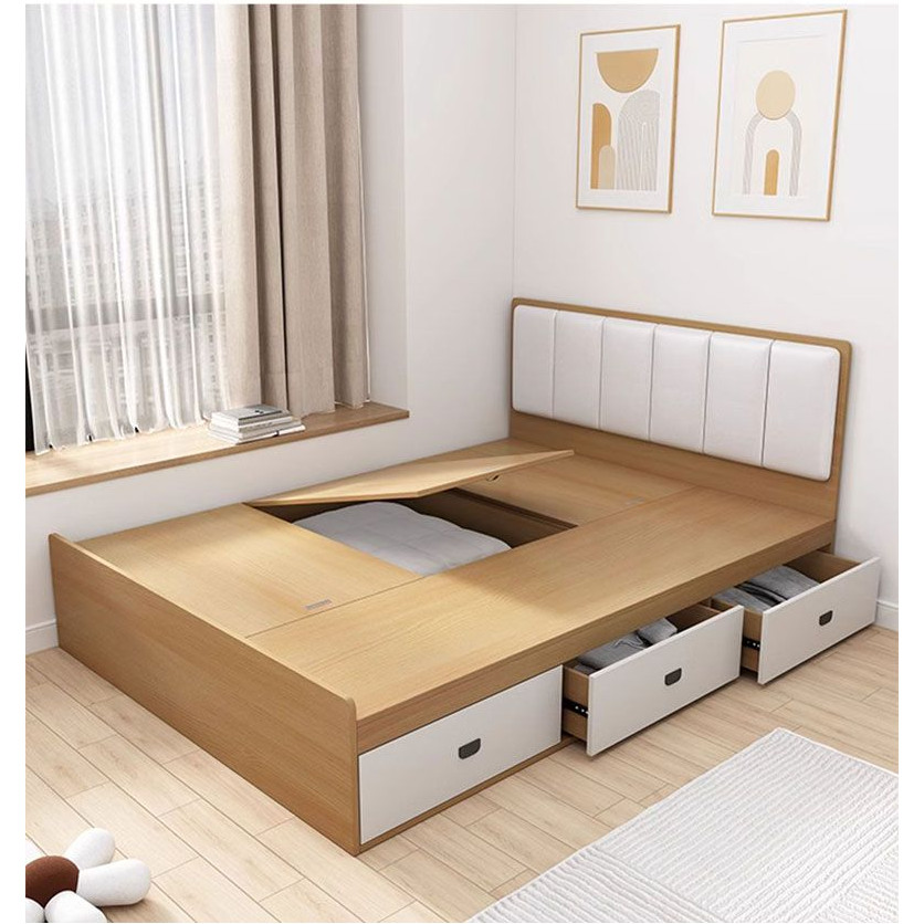 Minimalist Tatami Storage Soft Bed Storage Floor Drawer High Box ...