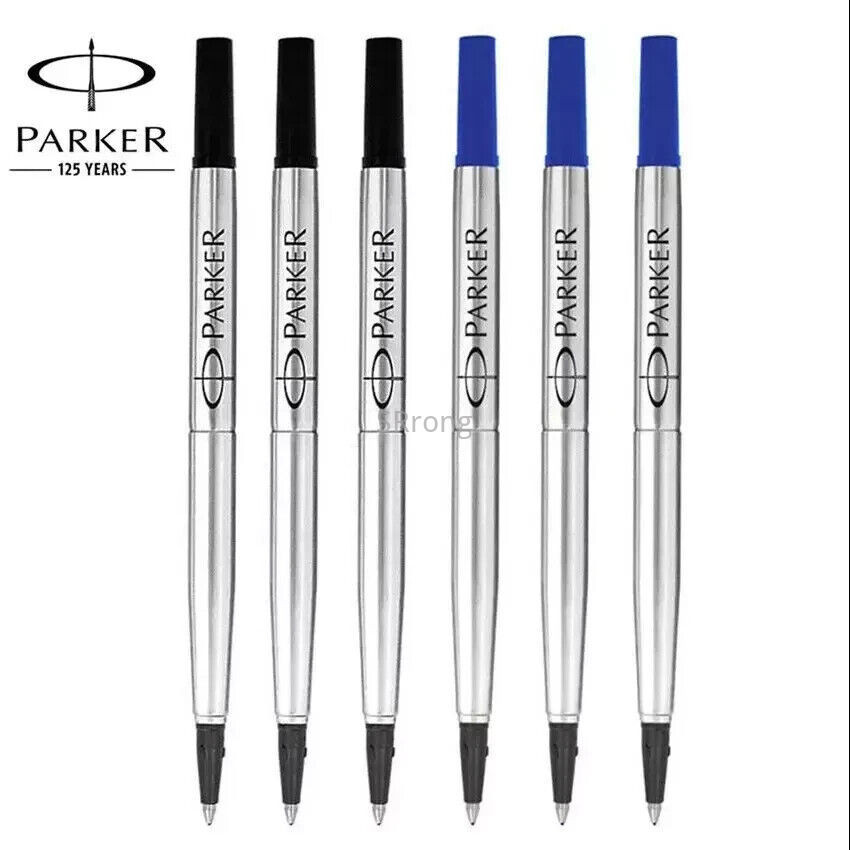 Parker Rollerball Ink Refill 3Blue+3Black 0.5 mm M Fit IM Sonnet Vector ...