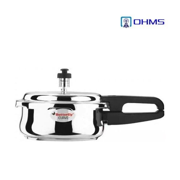 Butterfly Curve Induction Bottom Pressure Cooker Stainless Steel 5.5L Shopee Singapore