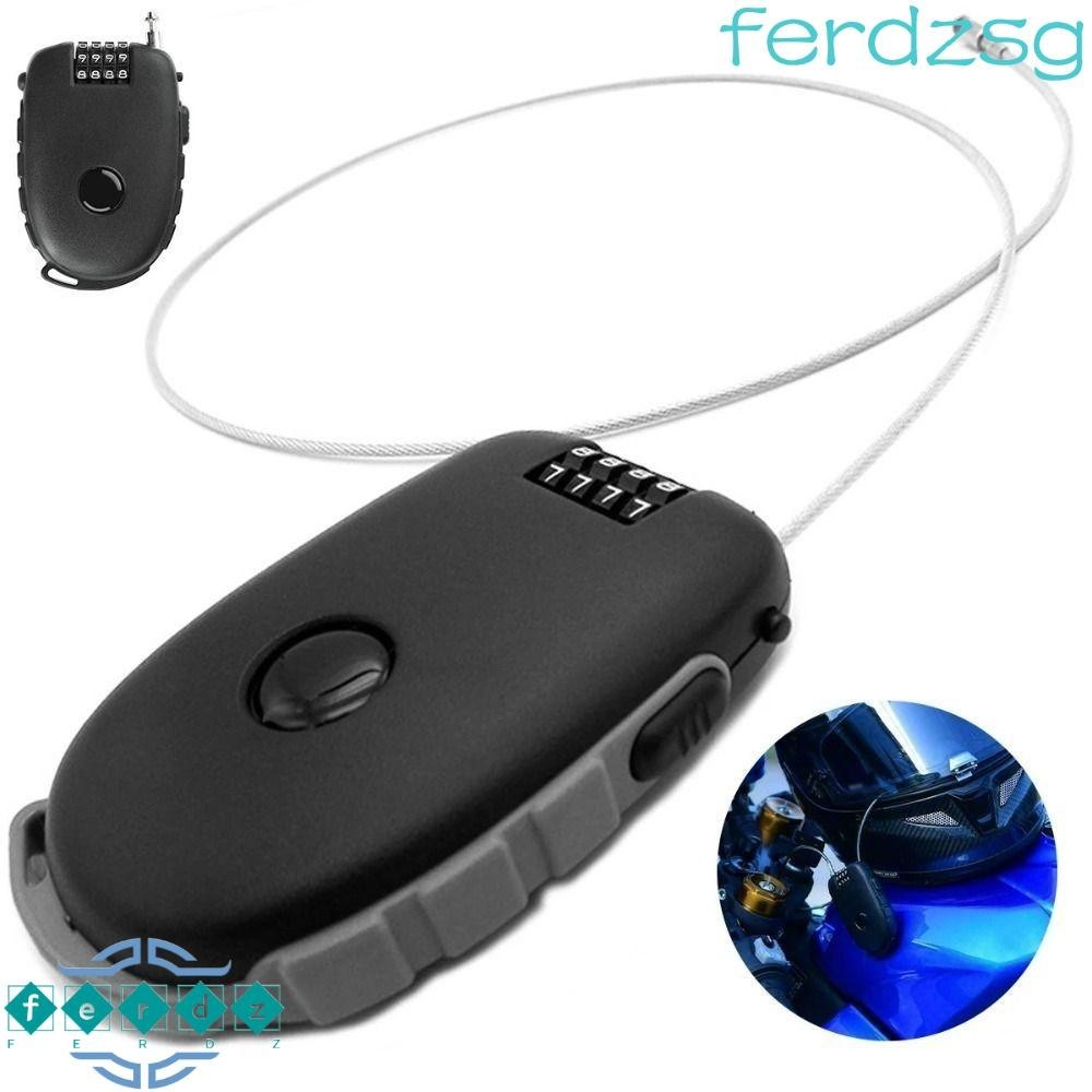 JENNIFERDZSG Motorbike Padlock, Anti-Theft 4 Digit Motorcycle Helmet ...